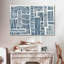 Marine africaine, lignes sur toile-123526878