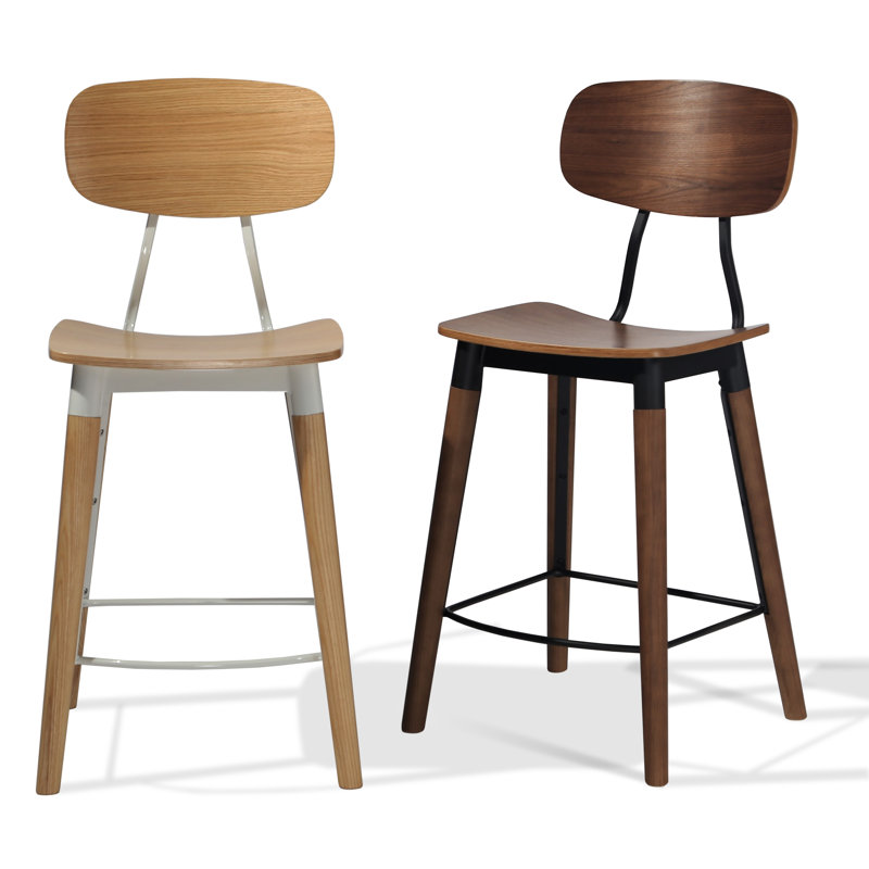 Esedra Bar & Counter Stool, Walnut, Bar Stool (30" Seat Height)