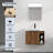 Wall-Mounted Bathroom Vanity with Ceramic Sink