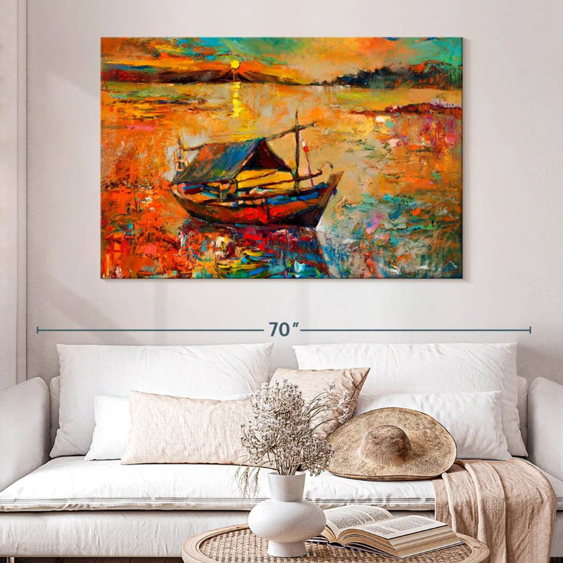 Senne Boat, 34" H x 51" W
