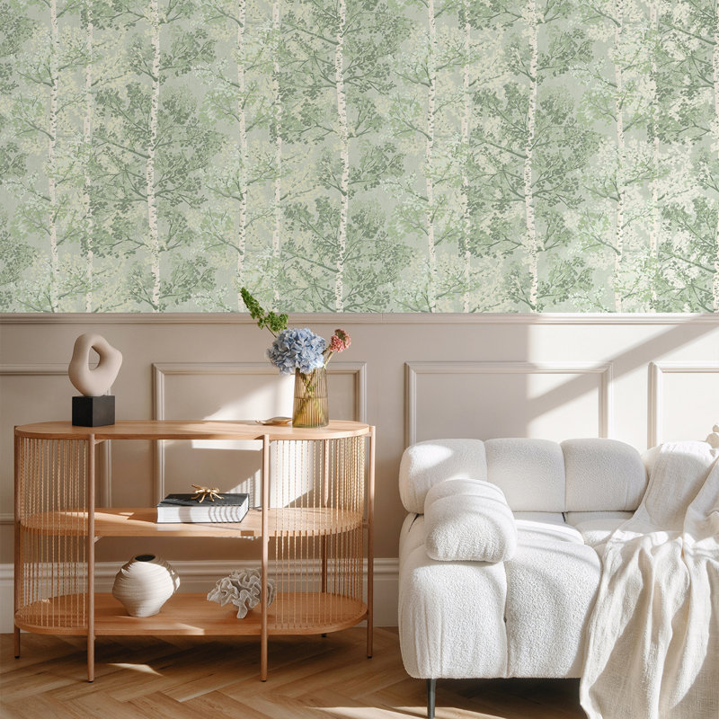 10.05m x 53cm Matte Wallpaper Roll, Green