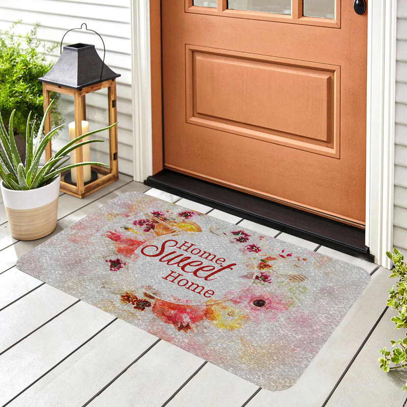 Paillasson durable en PVC antidérapant de 15,7 po x 27,6 po | Matériau 100% PVC résistant aux intempéries | Idéal pour une utilisation intérieure et extérieure, facile à nettoyer, design élégant pour les entrées de maison et les patios