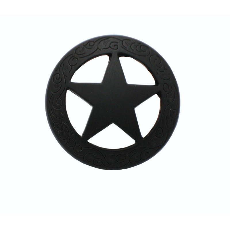 1 1/2" Length Novelty Knob, Matte Black
