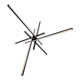 Rochelle 5 Light Metal Dimmable LED Sputnik Chandelier