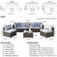 Ensemble de conversation modulaire de huit articles avec coussins-86413265