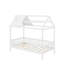 Lit simple en bois avec clôture-1973507808