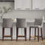 Tabouret de bar en cuir de hêtre Shubert-811038816-841358567