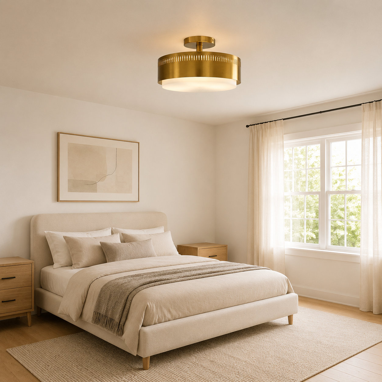 3 Light Semi Flush Mount