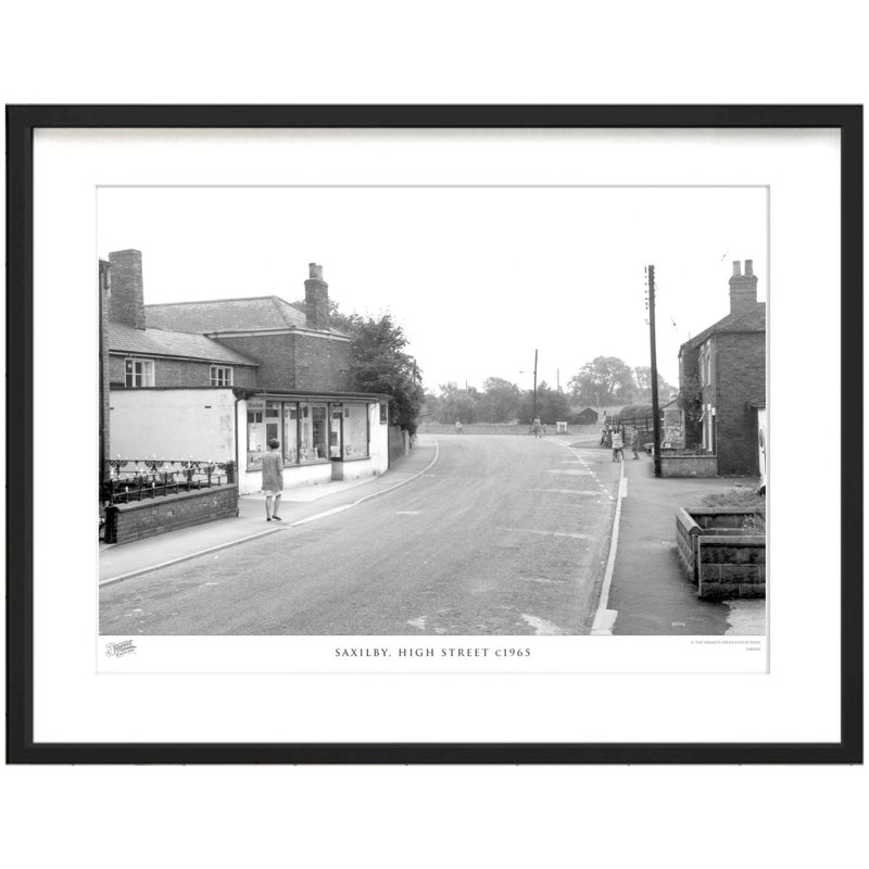 Saxilby, High Street C1965 - Single Picture Frame Print, 63.3cm H x 83.5cm W x 2.3cm D