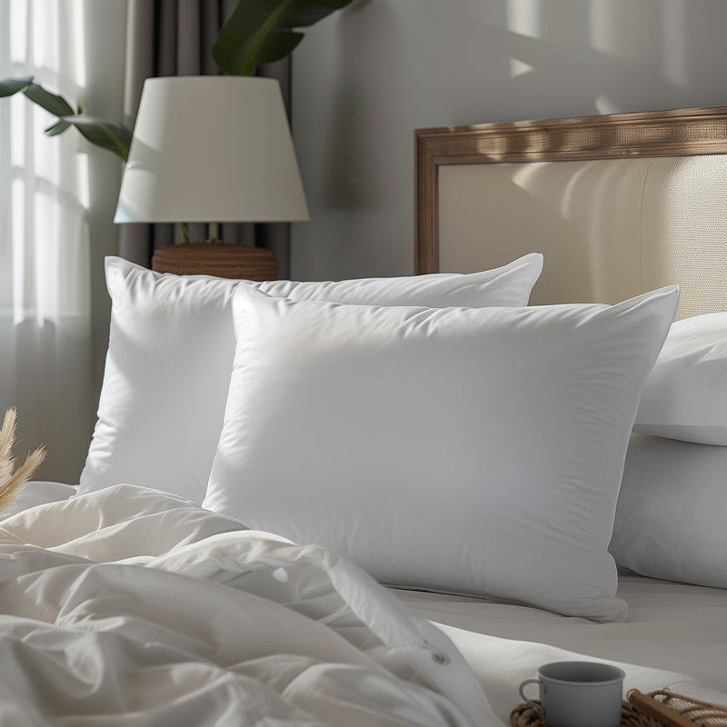  Oreillers lavables en plumes d'oie et en duvet (ensemble de 2) pour un bon sommeil, Grand: 20 po x 30 po