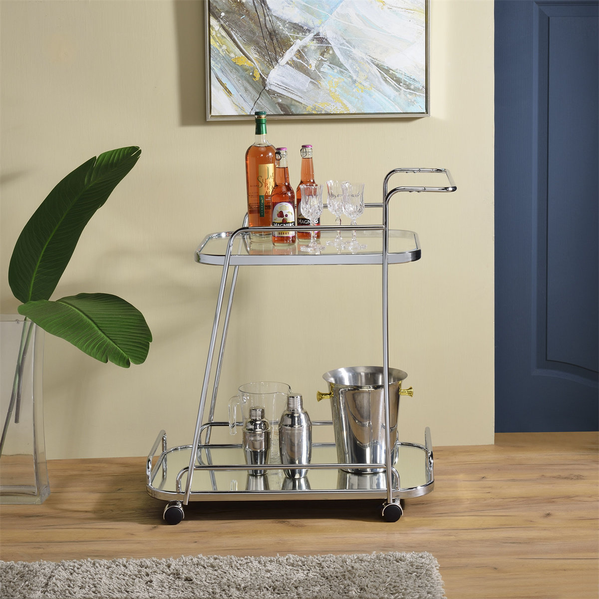 Willa Arlo™ Interiors Anguiano Bar Cart | Wayfair