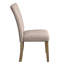 Ensemble de 2 chaises d'appoint Charnell en cuir synthétique gris et finition chêne
