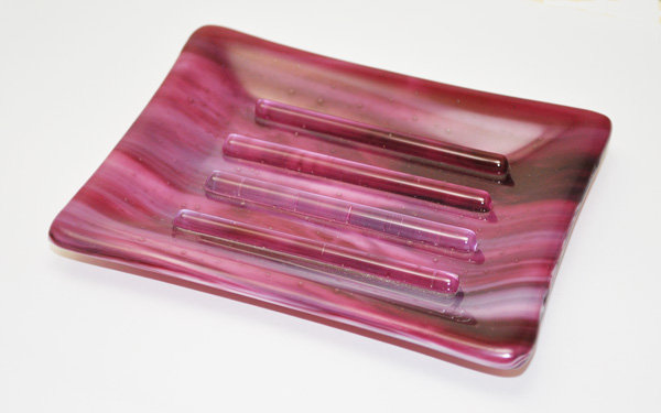 Bharat Soap Dish, Cranberry
