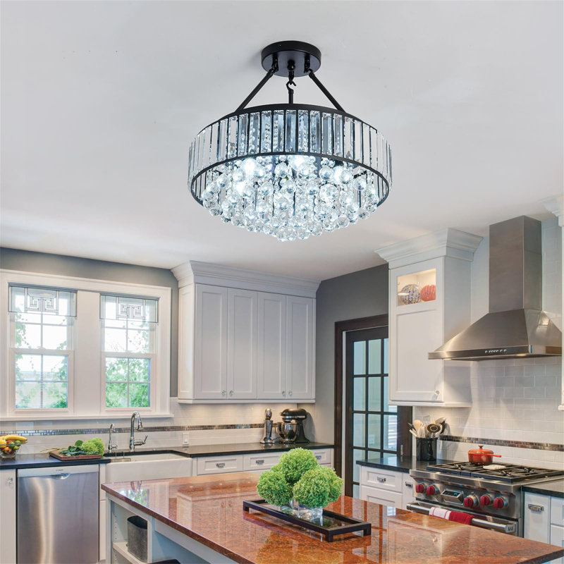 Hamblin Chandelier, Matte Black