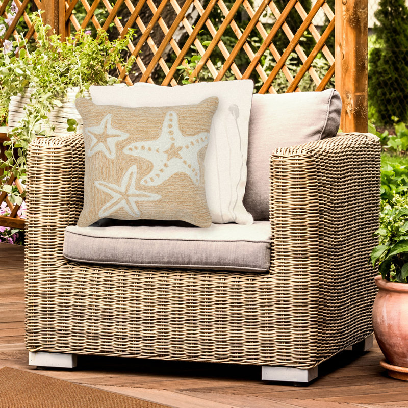  Housse et insert de coussin extérieur d'extérieur, Naturel