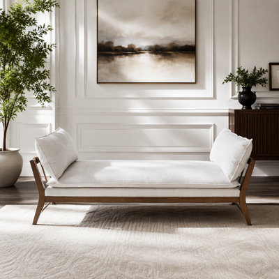 Daybed W/ Leather Strap Detail