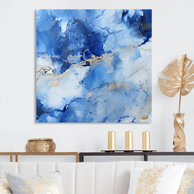 Sphère bleue - Art mural en métal