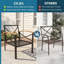 Ensemble de 2 chaises d'extérieur avec coussins-1653311949