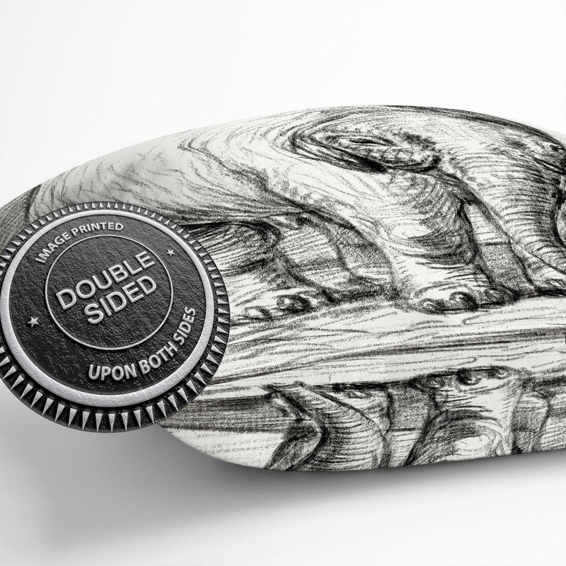 Baby Elephant Square Throw Cushion, 40 x 40 cm