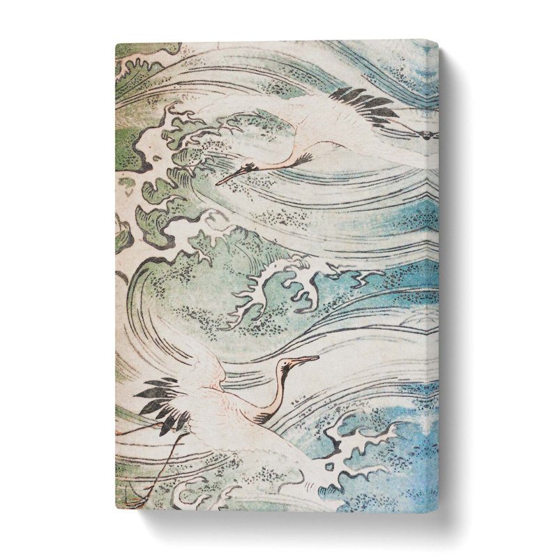Storks Flying Above Water - Wrapped Canvas, 76.2 cm H x 50.8 cm W