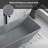 65'' Freestanding Soaking Terrazzo Bathtub With Center Drain In Gray