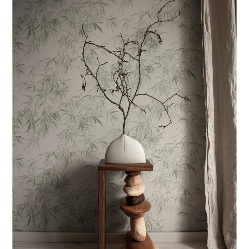 Jordnara Floral Wallpaper Roll, Olive Green