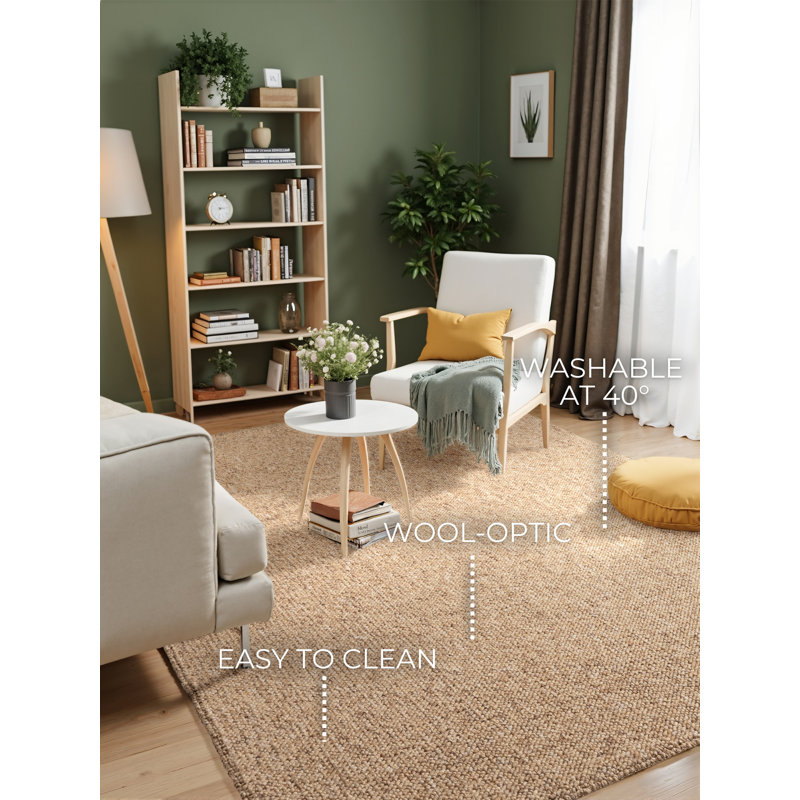 Felt Machine Tufted Area Rug, Rectangle 160 x 230 cm