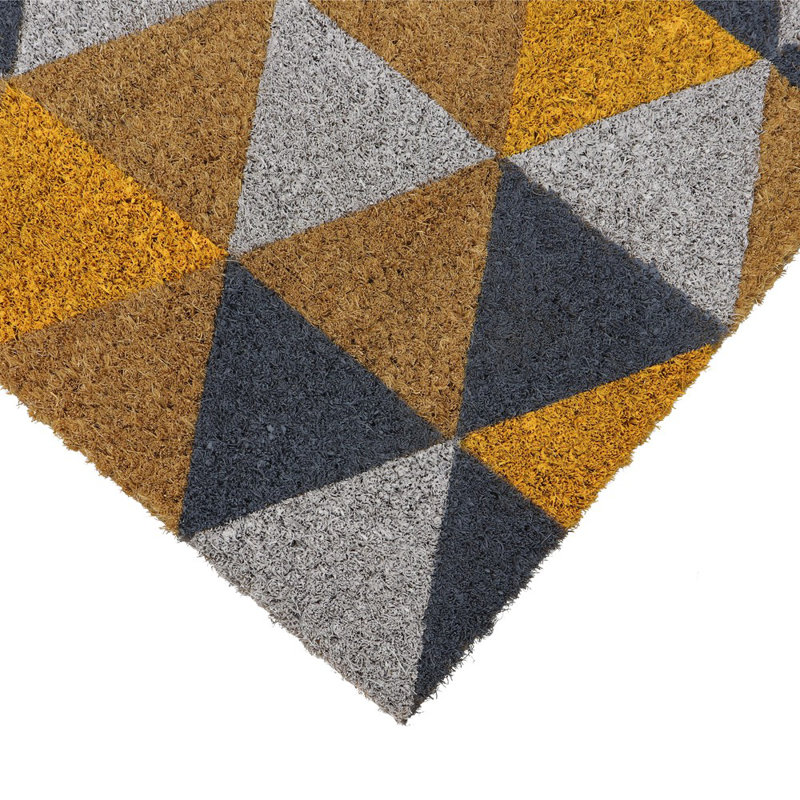 Non-Slip Geometric Doormat