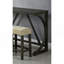 Table de salle à manger brune 4 pièces ensemble de table de salle à manger unique avec 3 tabourets USB capitonnés Beige