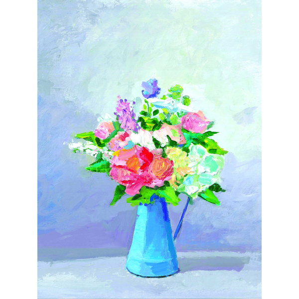 Wildon Home® Flower Pot - Wrapped Canvas Print | Wayfair