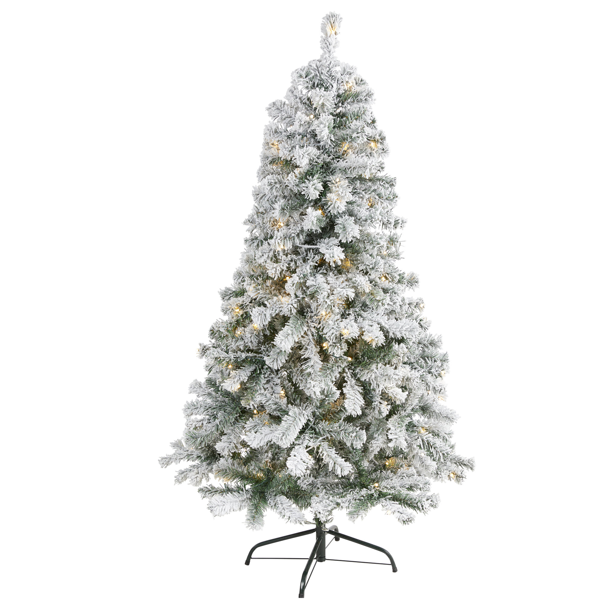 Lighted Artificial Spruce Christmas Tree, 6' H