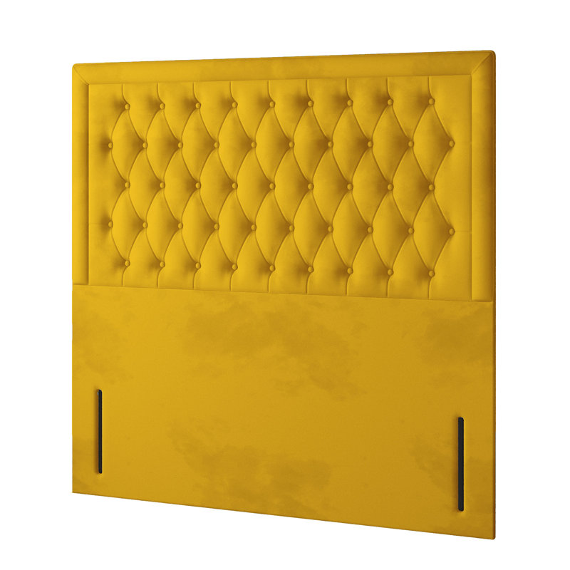Scarborough Upholstered Headboard, Double (4'6), Turmeric