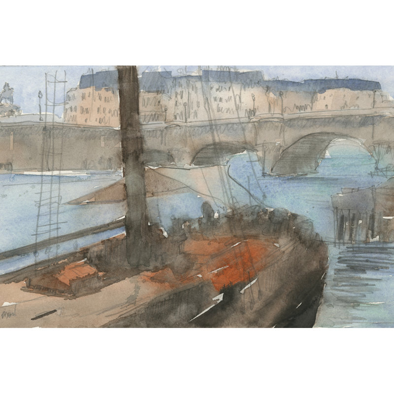 Venice Watercolors IV by Samuel Dixon - Wrapped Canvas Print, 61cm H x 91cm W x 3.8cm D