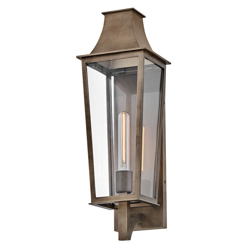 Georgetown 1 - Light Outdoor Wall Lantern, Burnished Bronze, 21.75" H x 7" W x 8" D