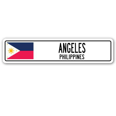 Plaque de rue en aluminium Bellaire Angeles, Philippines