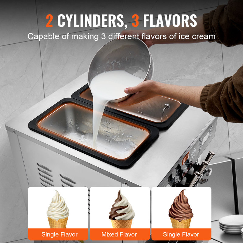 VEVOR Soft Serve Ice Cream Machine Maker