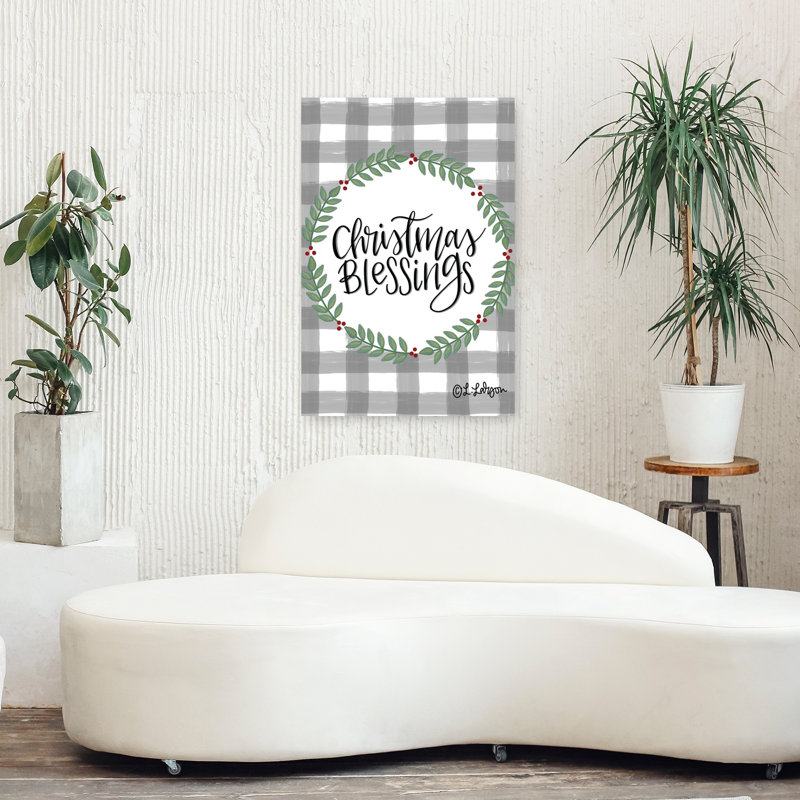 Christmas Blessings, art contemporain, H 36 po x l 24 po