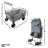 Zenithen Jumbo Folding Portable Wagon With X-Large All Terrain Wheels, Grey