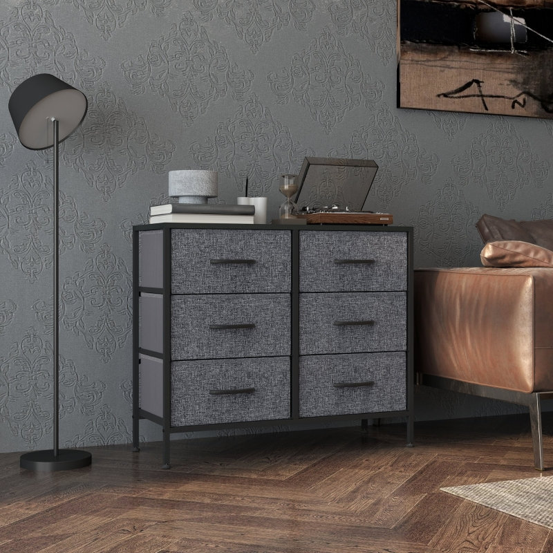 80 cm W Chest of 6 Drawers
