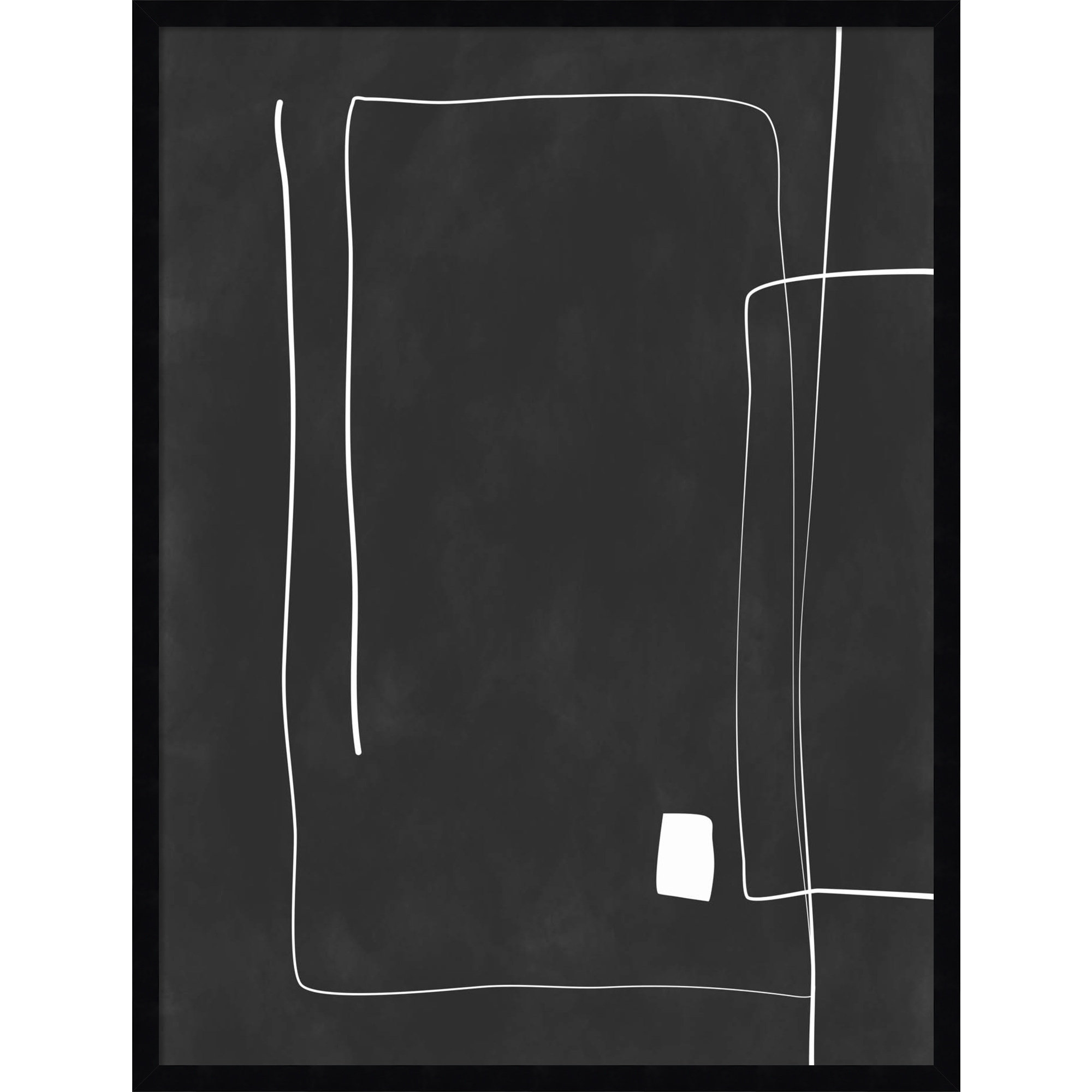 Black And White 36 by Elena Ristova, Black, 33" H x 25" W