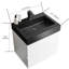 Meuble-lavabo moderne 24 po - charme blanc et noir, option de rangement élargi, fonctionnalité silencieuse, aspect biseauté gracieux 24 po, et noir, vaste potentiel, fonctionnement, unité murale-1491778709-1491778731