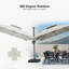 Parasol carré 10 po pour l'extérieur-1947393904