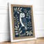 Heart-Faced Owl Japandi - Framed Print-219756021-219756030