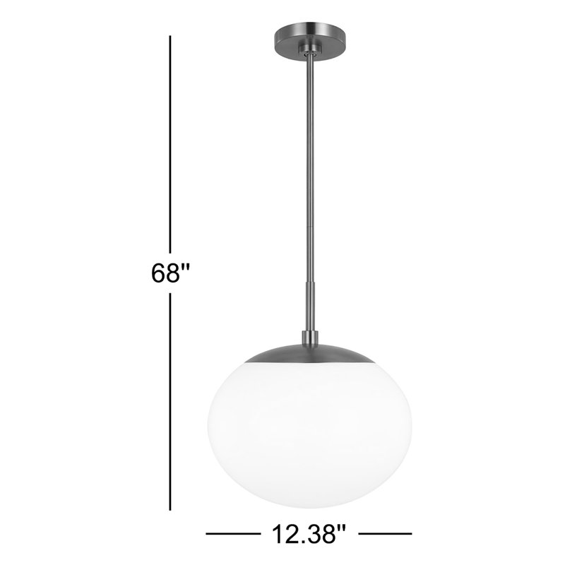 Luminaire suspendu sphérique 1 lumière Vibi, Fer vieilli