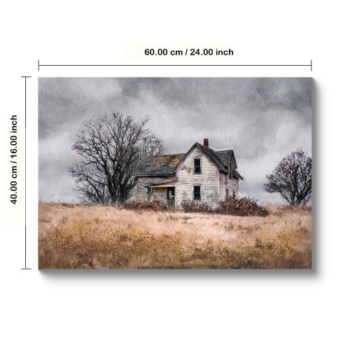 Rustic Vintage Barn, reproduction d'art sur toile encadrée 24 x 16