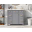 Ensemble de meuble-lavabo de salle de bain avec comptoir d'évier, lavabo simple, assemblage facile-97827504