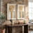 Solid And Engineered Wood Curved Wall Mirror
