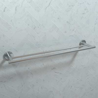 Logis Universal Dual Modern 26.142" Wall Mount Towel Bar