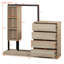 Garde-robe 4 tiroirs et 3 tablettes-105402184