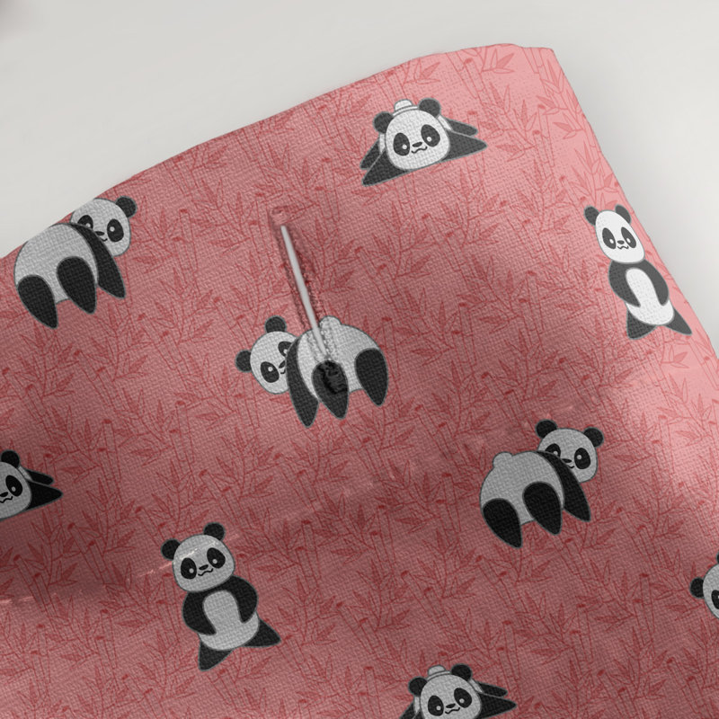 Rideau de douche simple katelyn elizabeth panda, Rouge